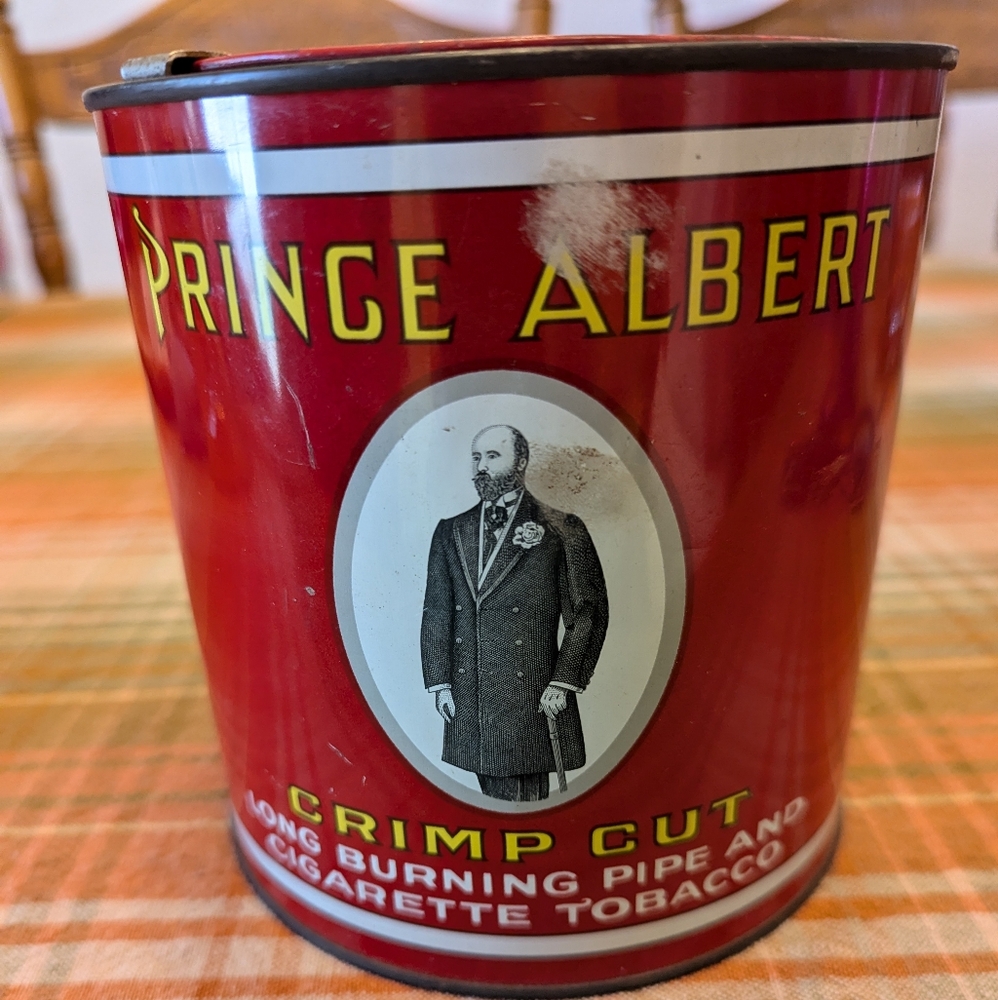 Vintage Prince Albert tobacco can